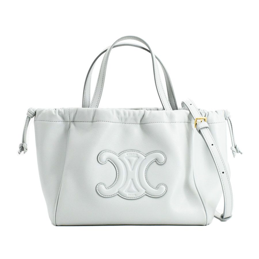 Celine Handbag Small Bag Drawstring Cuir Triomphe