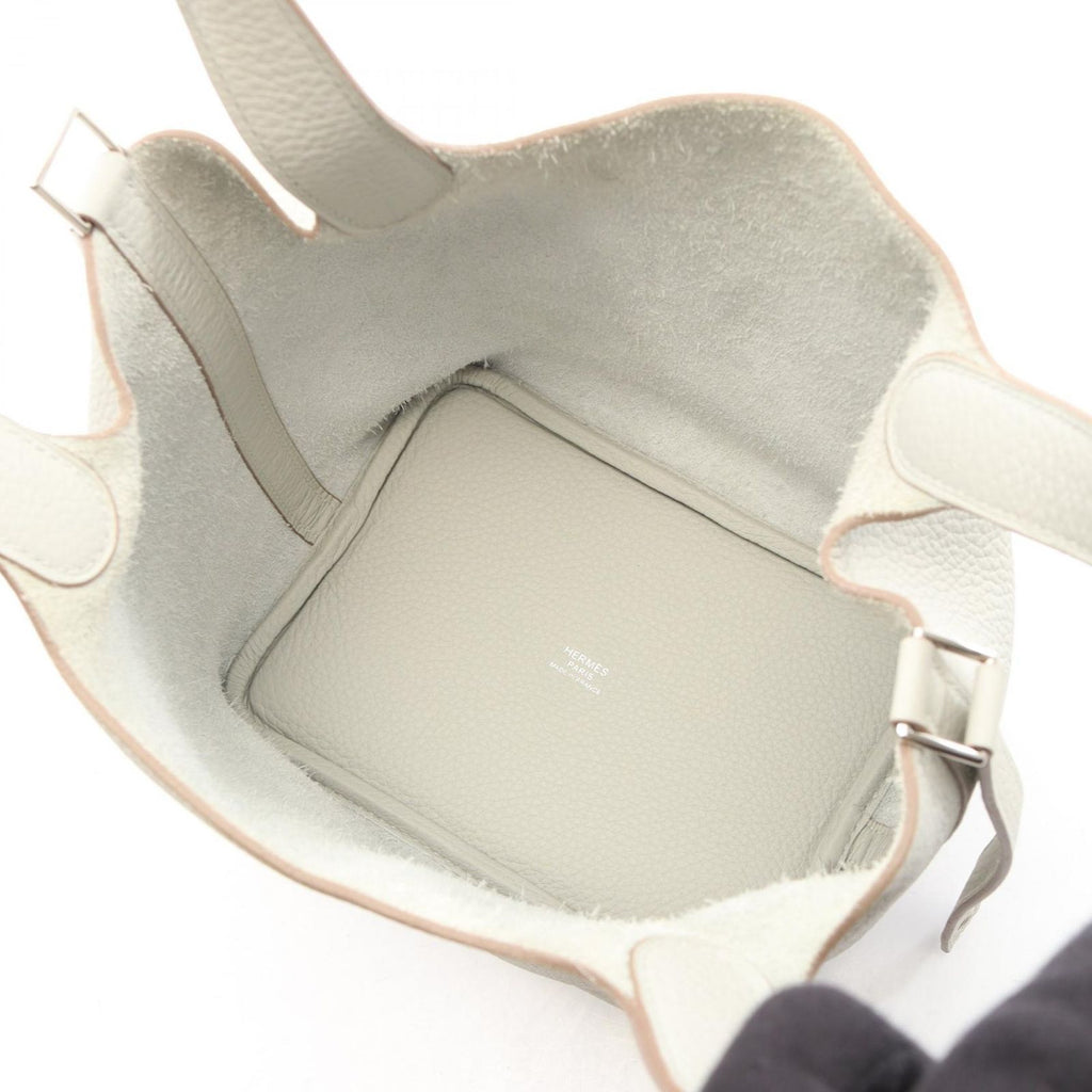 Hermes Handbag Picotin Lock PM Pearl Gray — view 3
