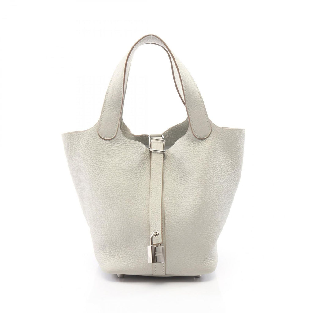Hermes Handbag Picotin Lock PM Pearl Gray