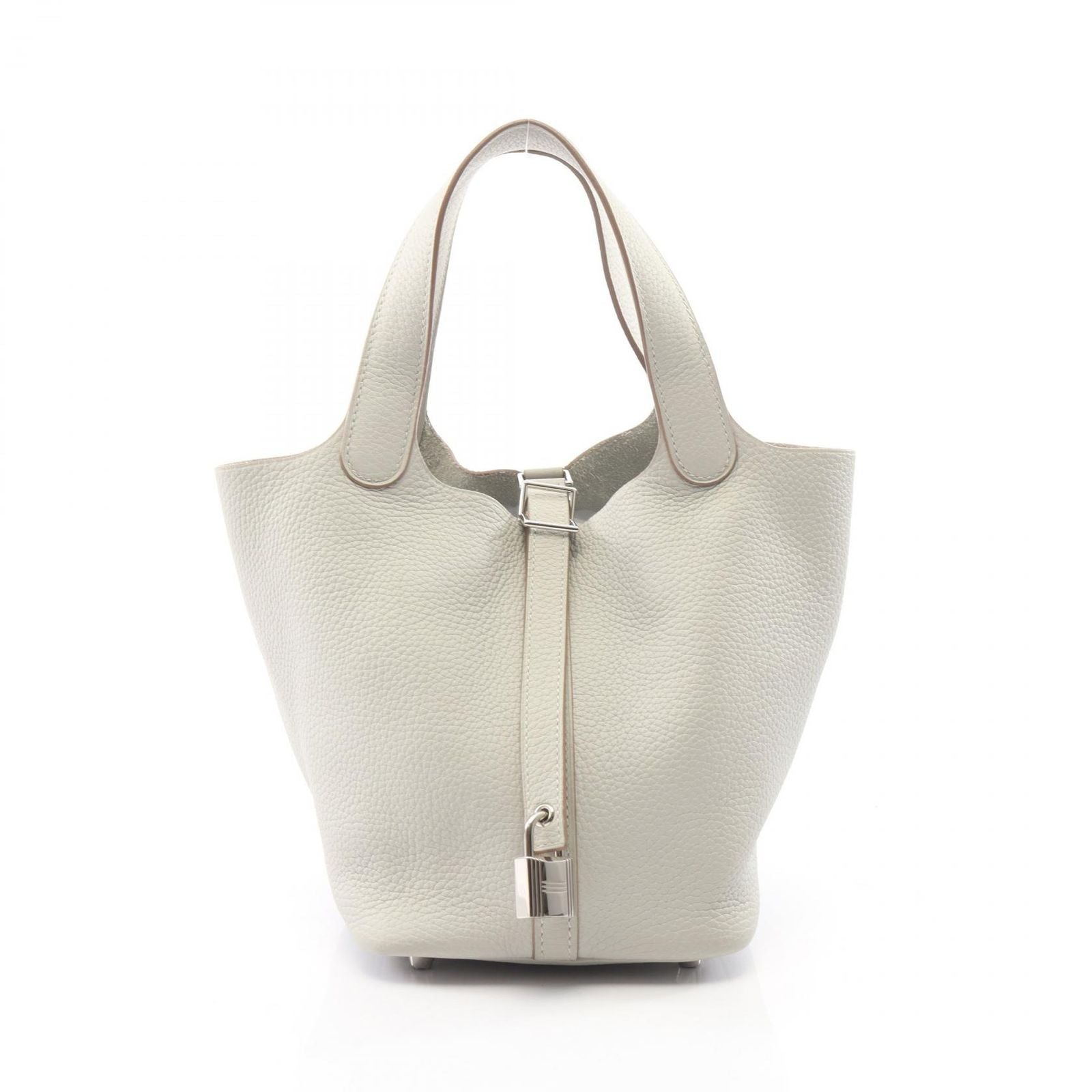 Hermes Handbag Picotin Lock PM Pearl Gray