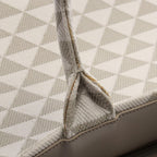 Prada Tote Triangolo Jacquard Symbol Embroidery Gray White Canvas — view 8