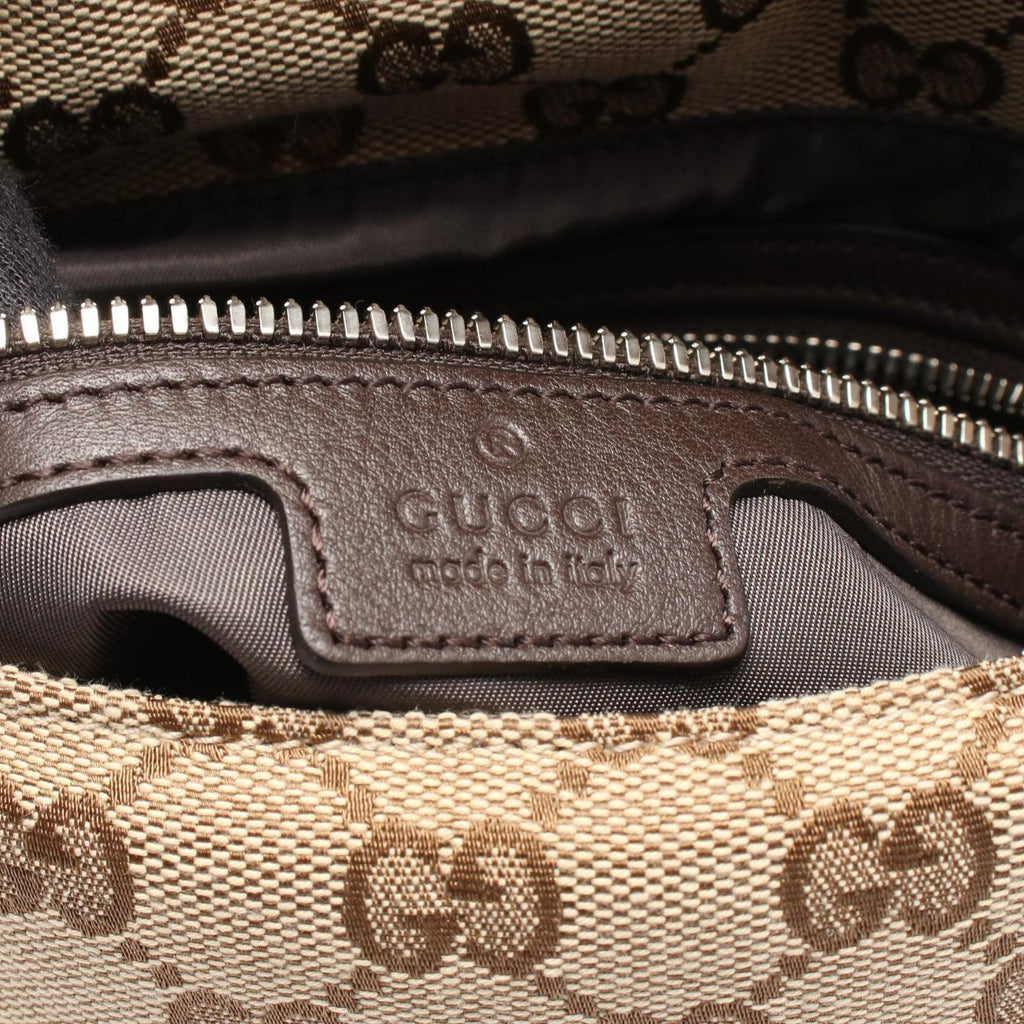 Gucci Handbag GG Canvas Sherry Line 2-Way Beige Dark Brown — view 4
