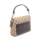 Gucci Handbag GG Canvas Sherry Line 2-Way Beige Dark Brown — view 2