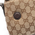 Gucci Handbag GG Canvas Sherry Line 2-Way Beige Dark Brown — view 6