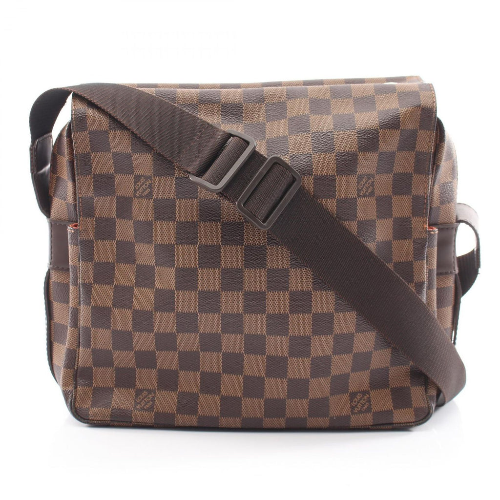 Louis Vuitton Shoulder Bag Naviglio Canvas Leather