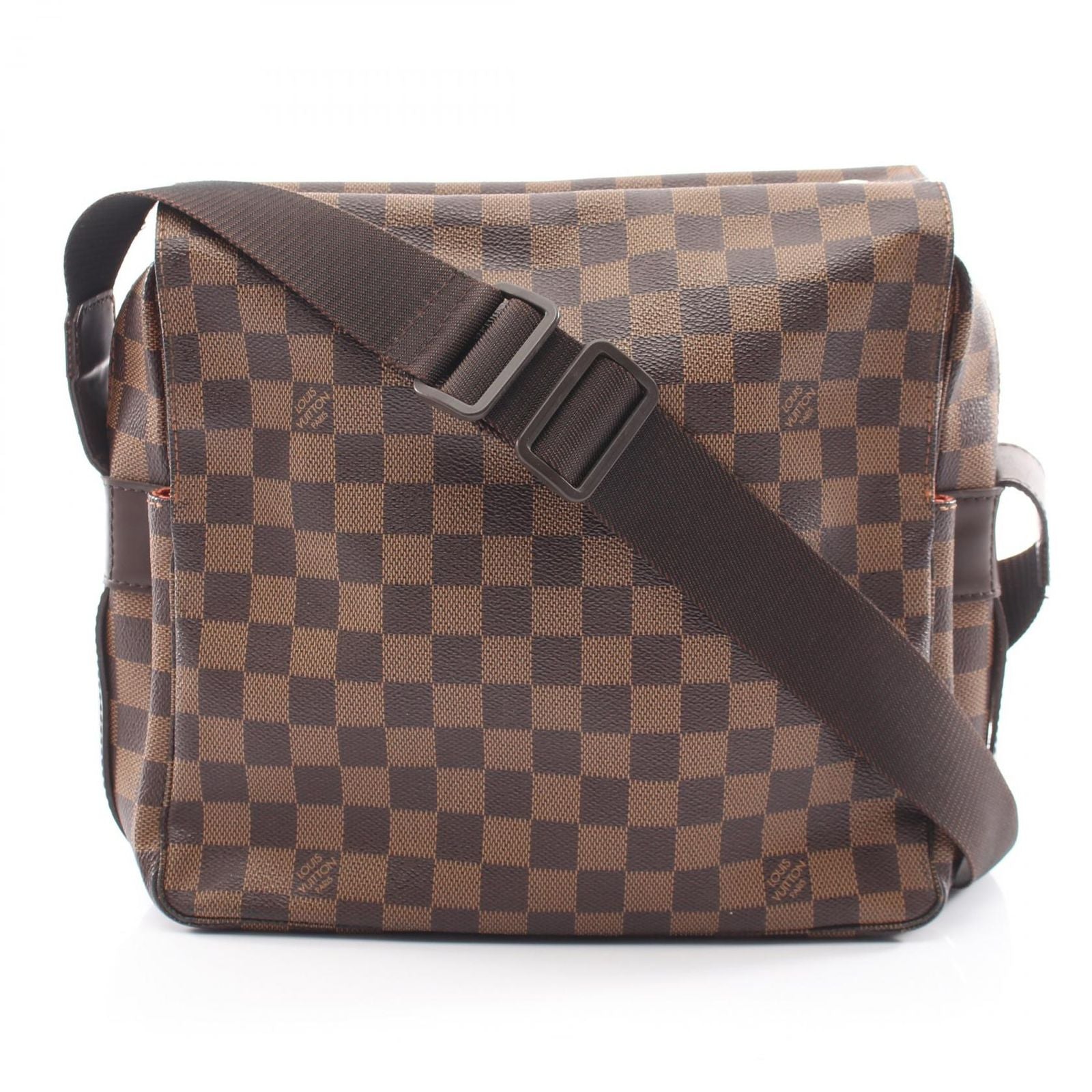 Louis Vuitton Shoulder Bag Naviglio Canvas Leather