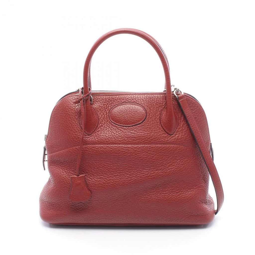 Hermes Handbag Bolide 31 2-Way Ruby Leather
