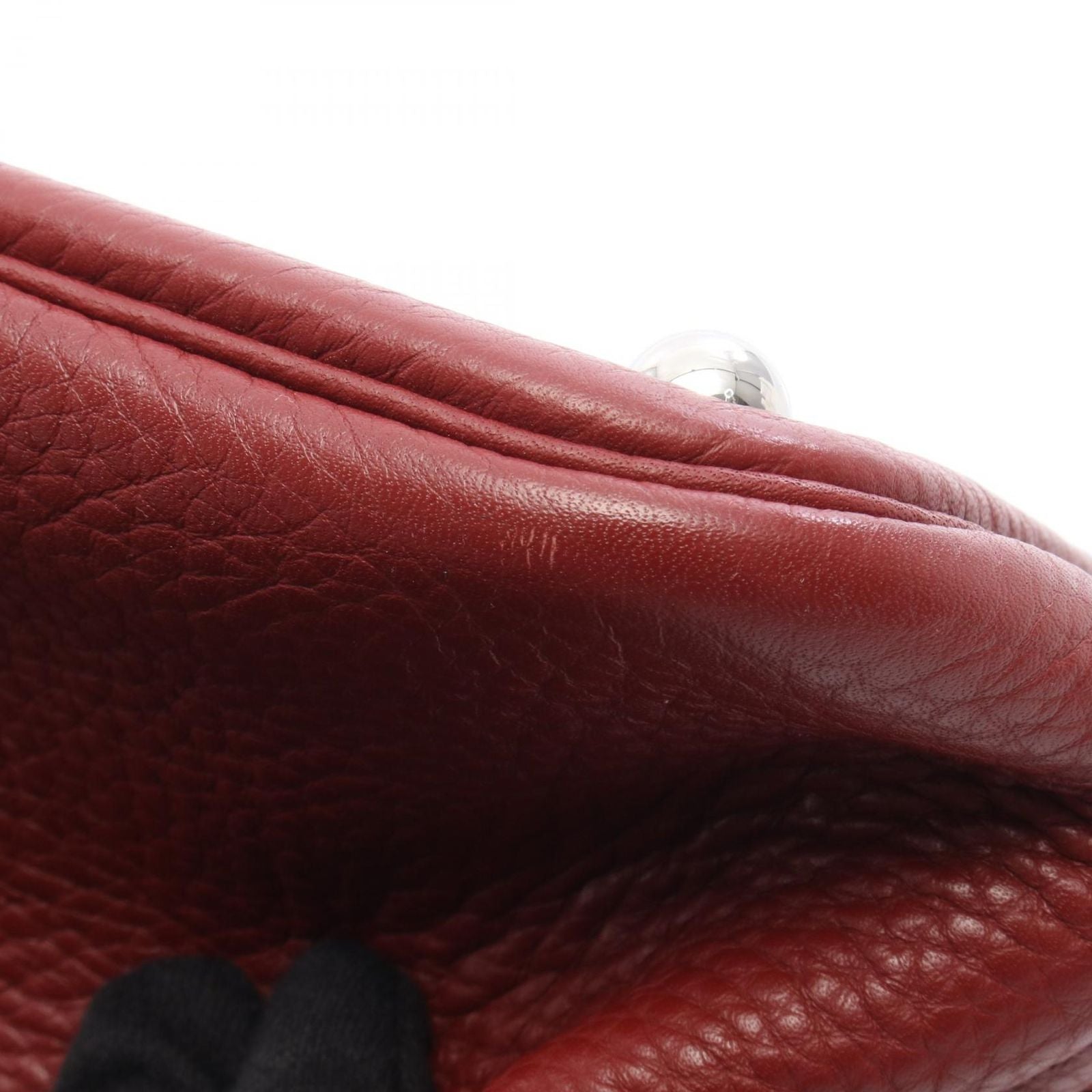 Hermes Handbag Bolide 31 2-Way Ruby Leather — view 8