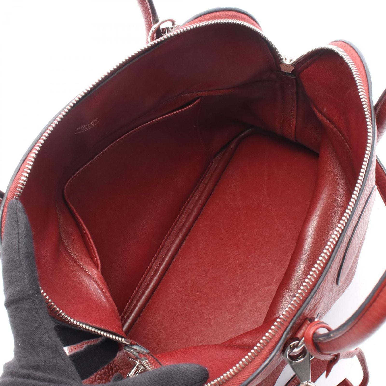 Hermes Handbag Bolide 31 2-Way Ruby Leather — view 3