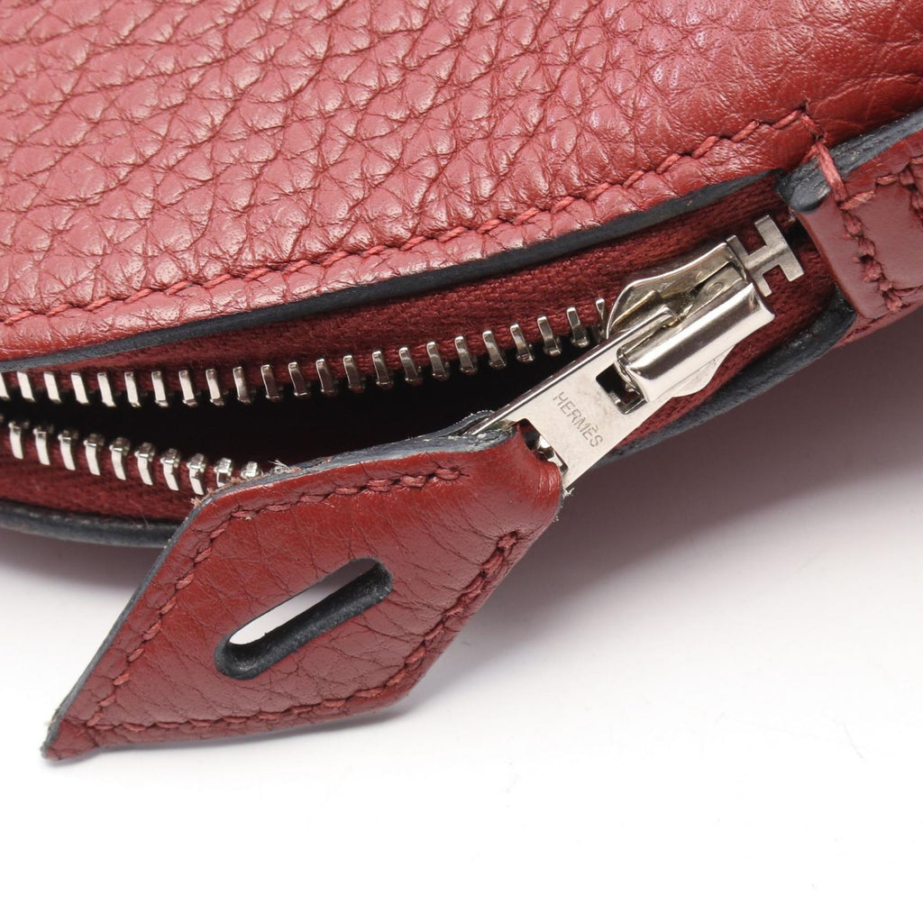 Hermes Handbag Bolide 31 2-Way Ruby Leather — view 6