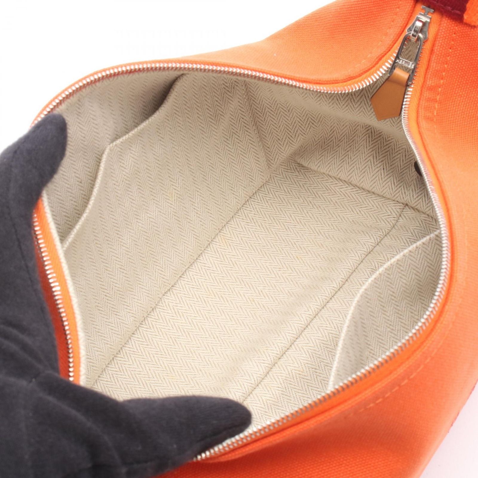 Hermes Handbag Brid-a-brac PM 05 Orange Canvas Bride-a-Brac PM — view 3