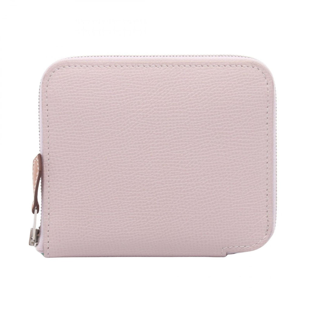 Hermes Round Wallet Azap Compact Silk in Movepel Leather Calf Azappu in