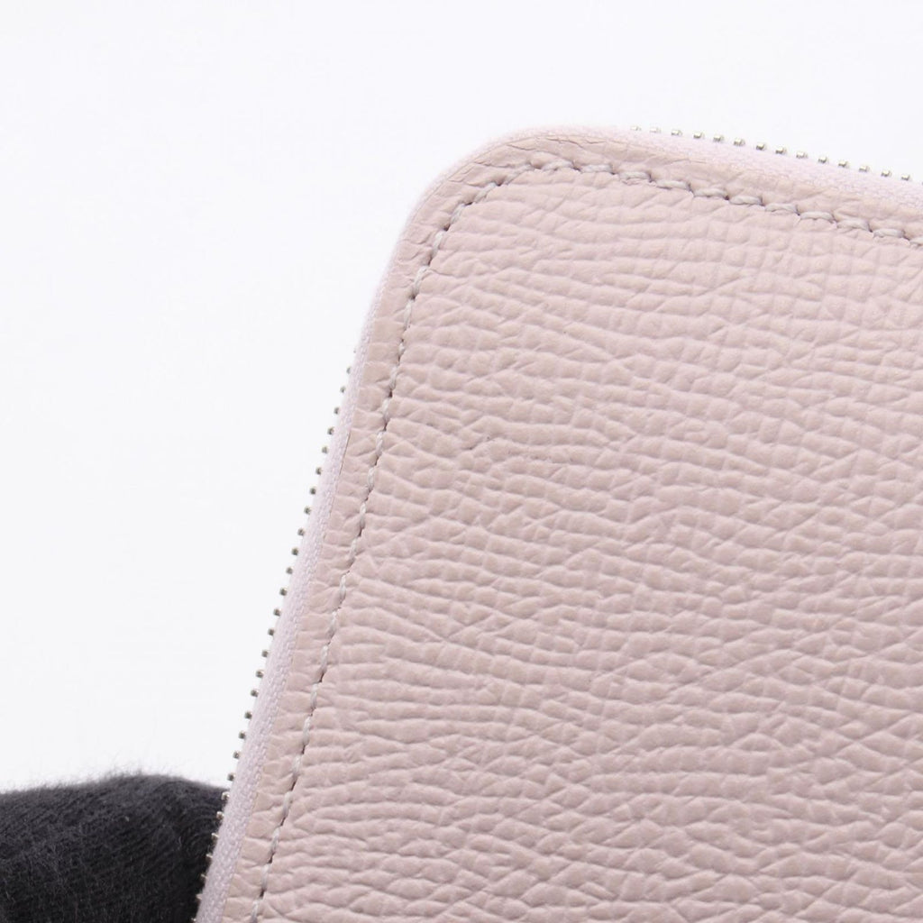Hermes Round Wallet Azap Compact Silk in Movepel Leather Calf Azappu in — view 8