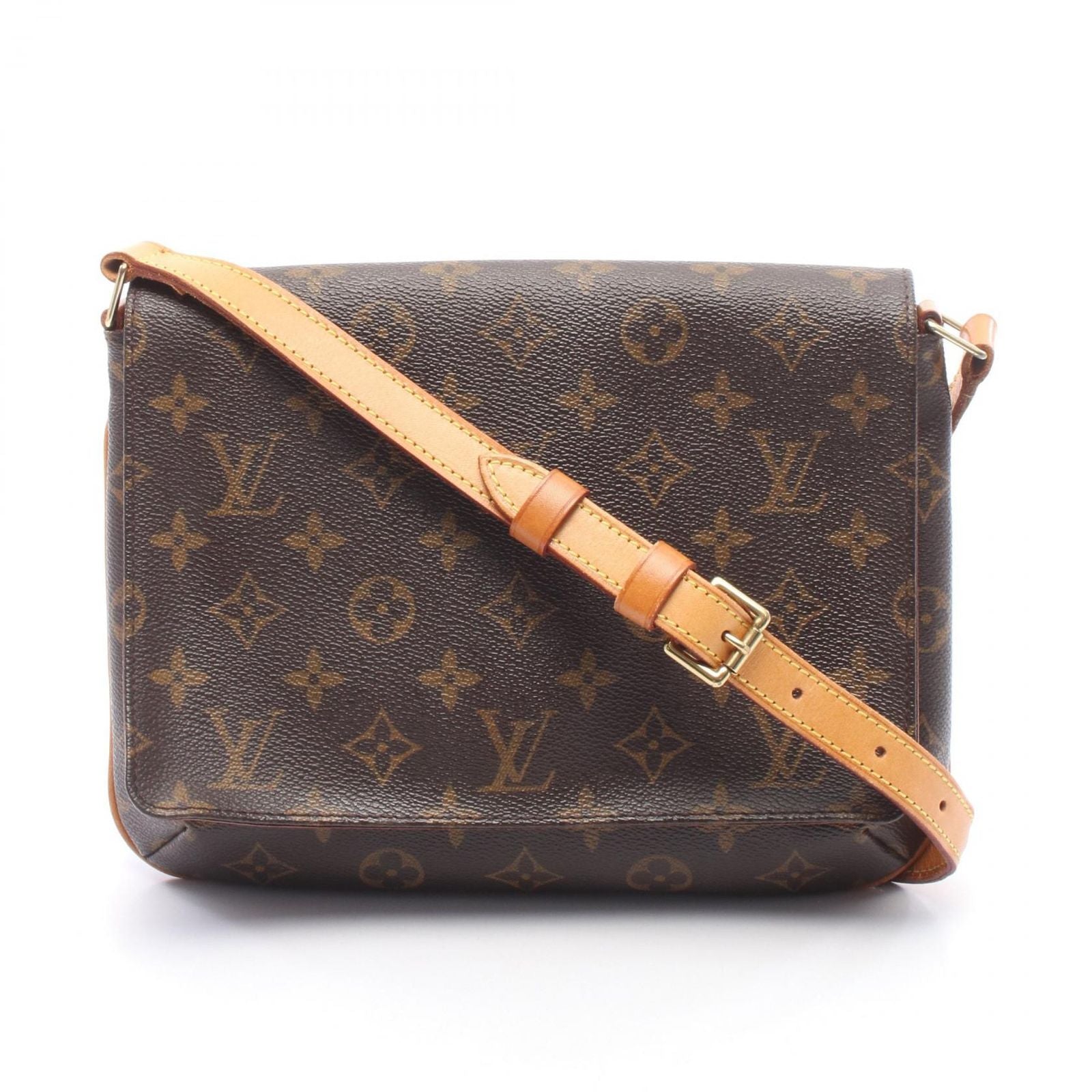 Louis Vuitton Shoulder Bag Musette Tango Short Strap Canvas Leather