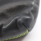Chanel Handbag Embossed Logo Black Lambskin Chain — view 8