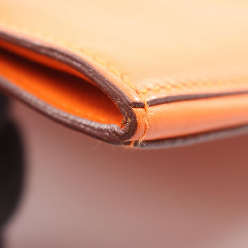 Hermes Shoulder Bag Onimetou 2 Orange Leather — view 9