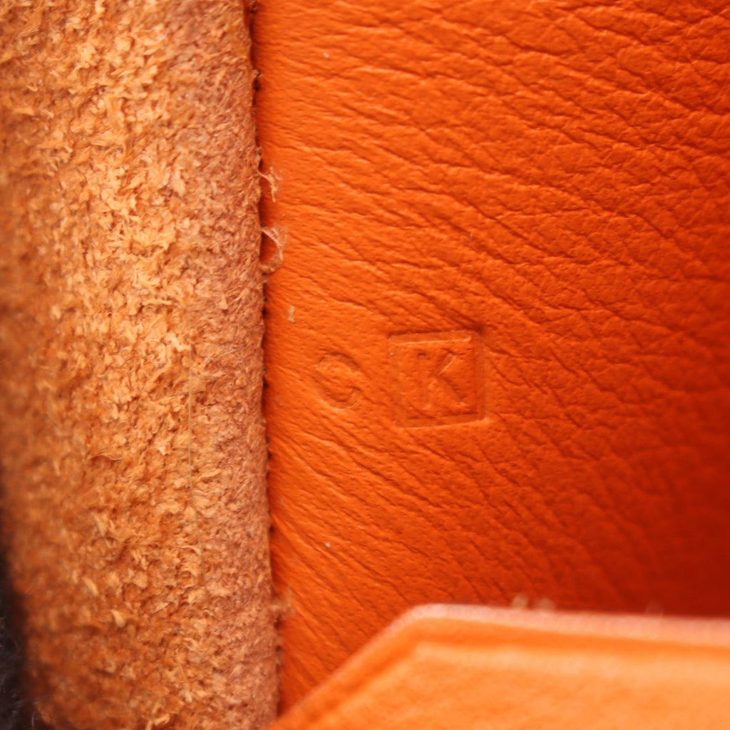 Hermes Shoulder Bag Onimetou 2 Orange Leather — view 5