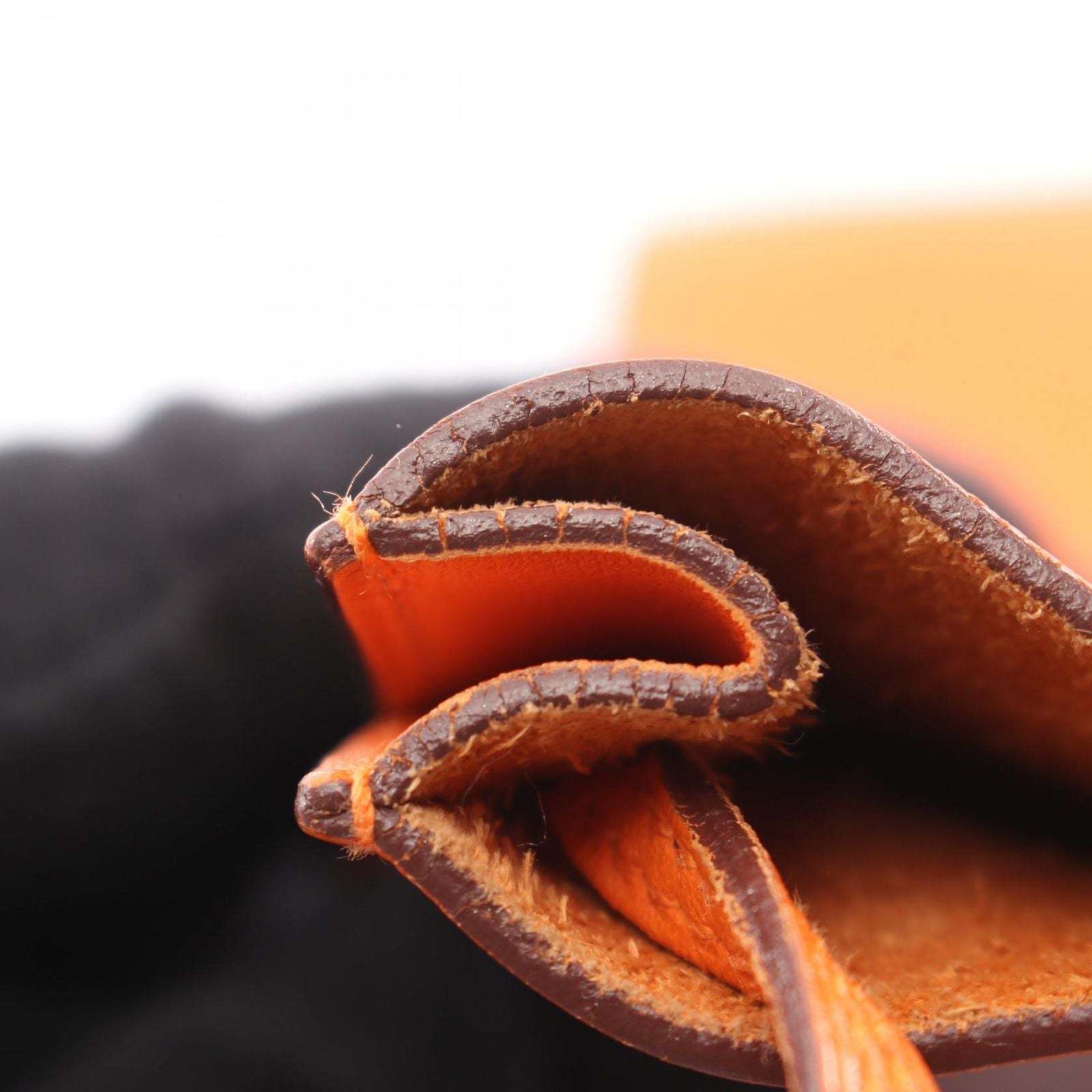 Hermes Shoulder Bag Onimetou 2 Orange Leather — view 6