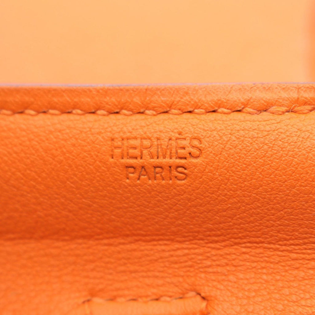 Hermes Shoulder Bag Onimetou 2 Orange Leather — view 4