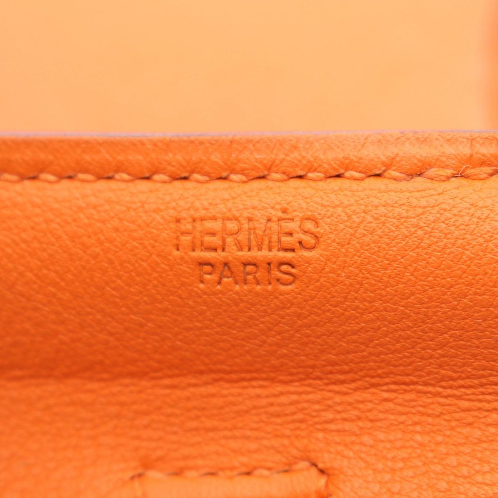 Hermes Shoulder Bag Onimetou 2 Orange Leather — view 4