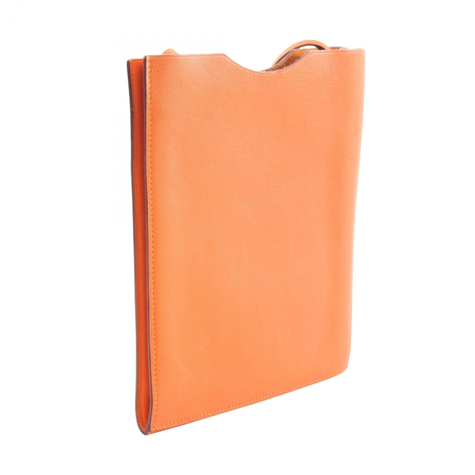 Hermes Shoulder Bag Onimetou 2 Orange Leather — view 2