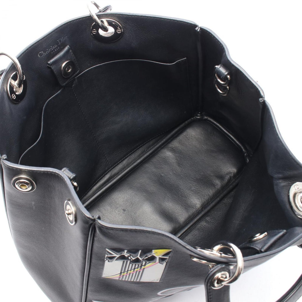 Dior Handbag Paradise Diorissimo Black Multi Leather Diorissimo 2-Way Tote — view 3