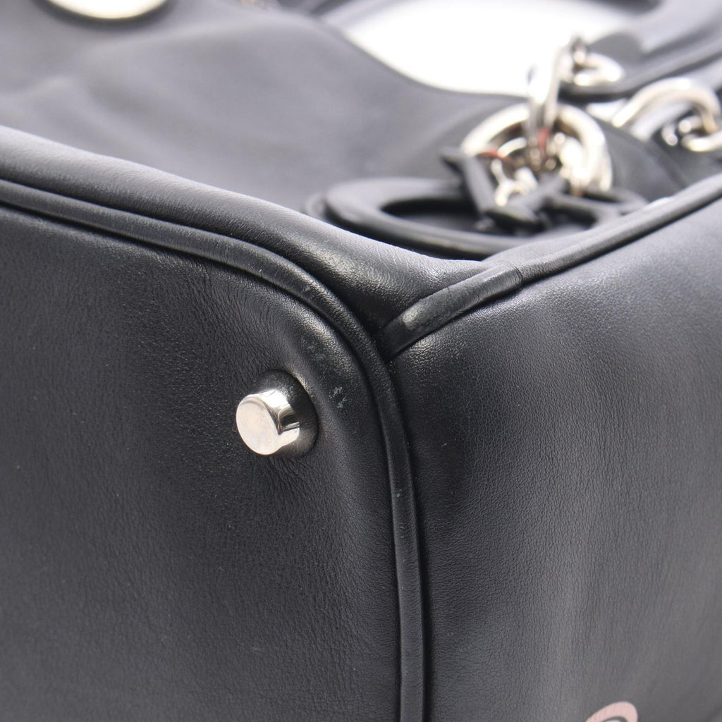 Dior Handbag Paradise Diorissimo Black Multi Leather Diorissimo 2-Way Tote — view 7