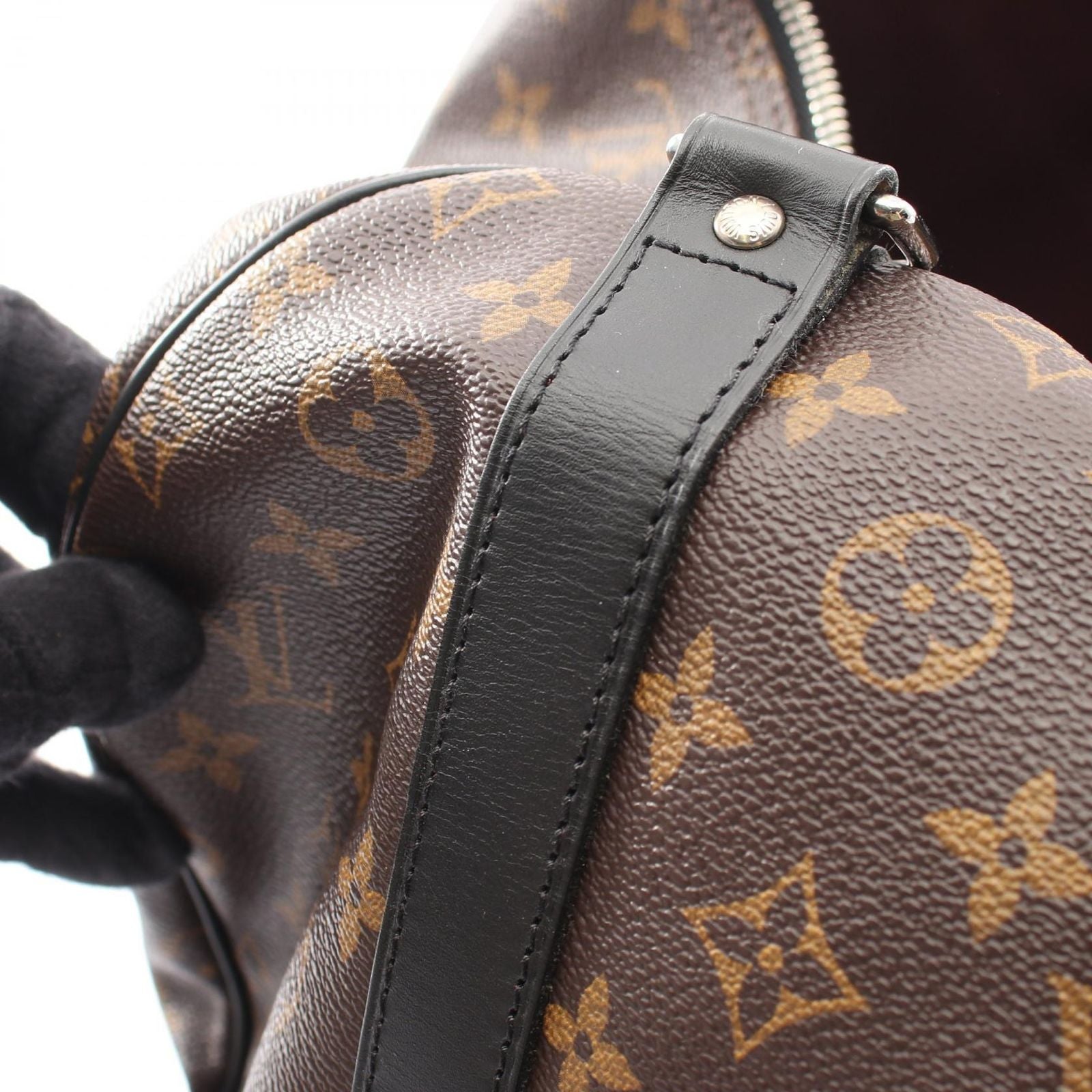 Louis Vuitton Boston Bag Keepall Bandouliere 55 2-Way Canvas Leather — view 9