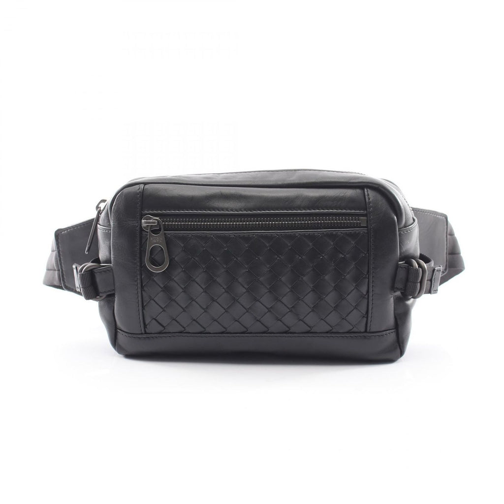 Bottega Veneta Waist Bag Intrecciato Black