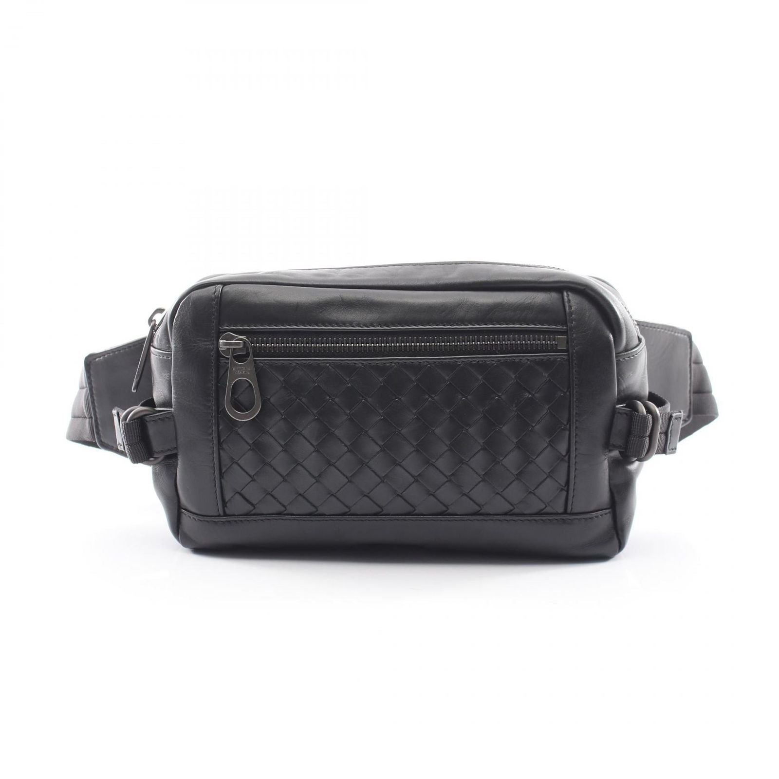Bottega Veneta Waist Bag Intrecciato Black