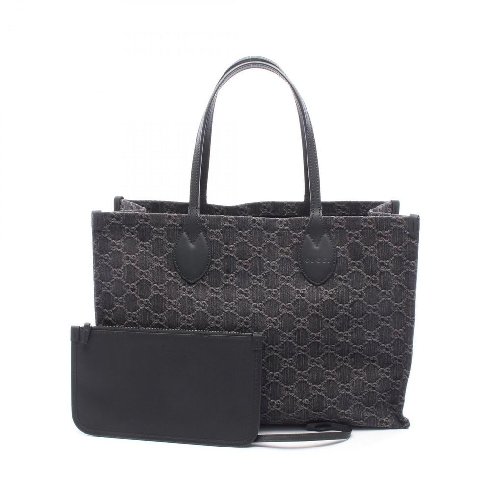 Gucci Tote Ophidia Large GG Denim Black