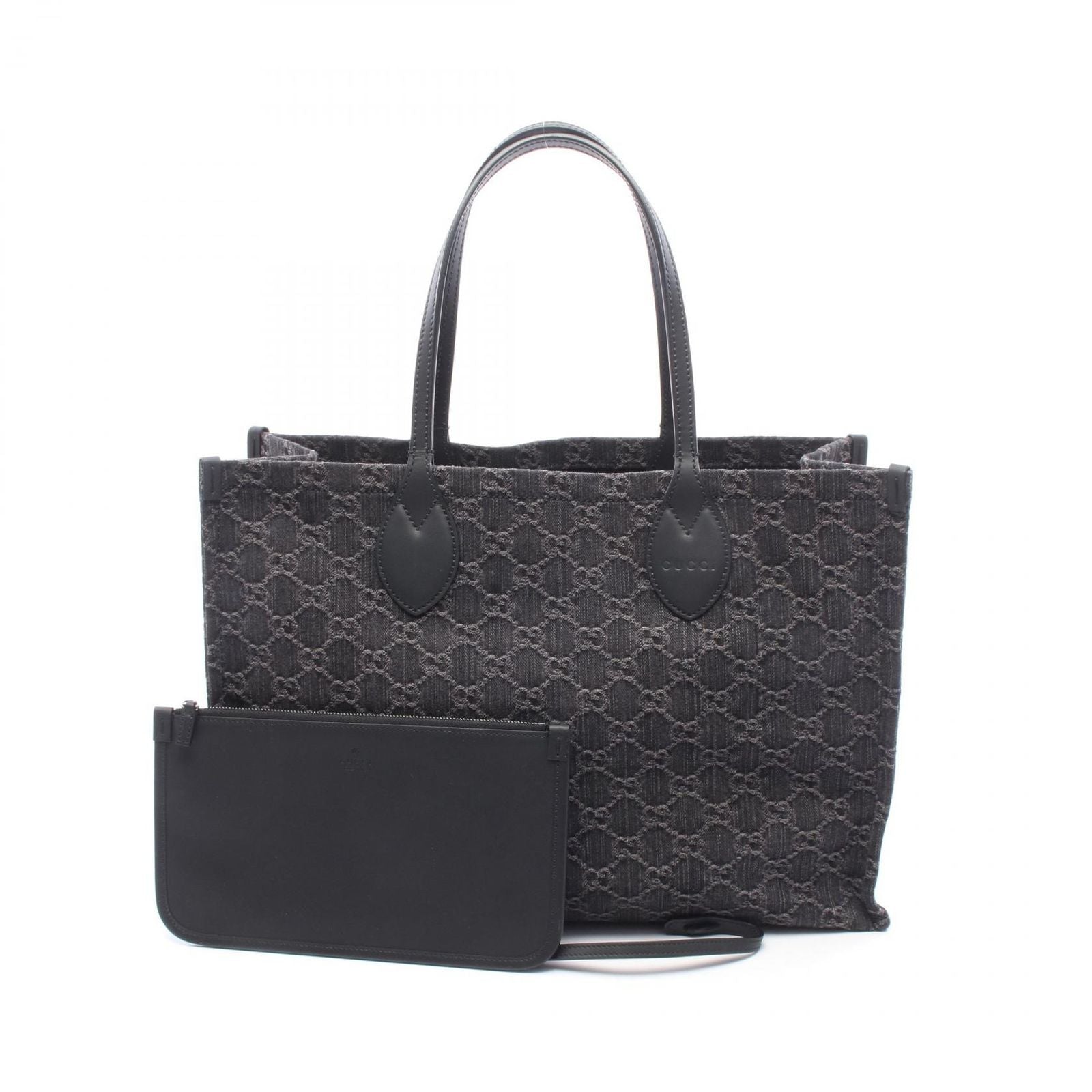 Gucci Tote Ophidia Large GG Denim Black