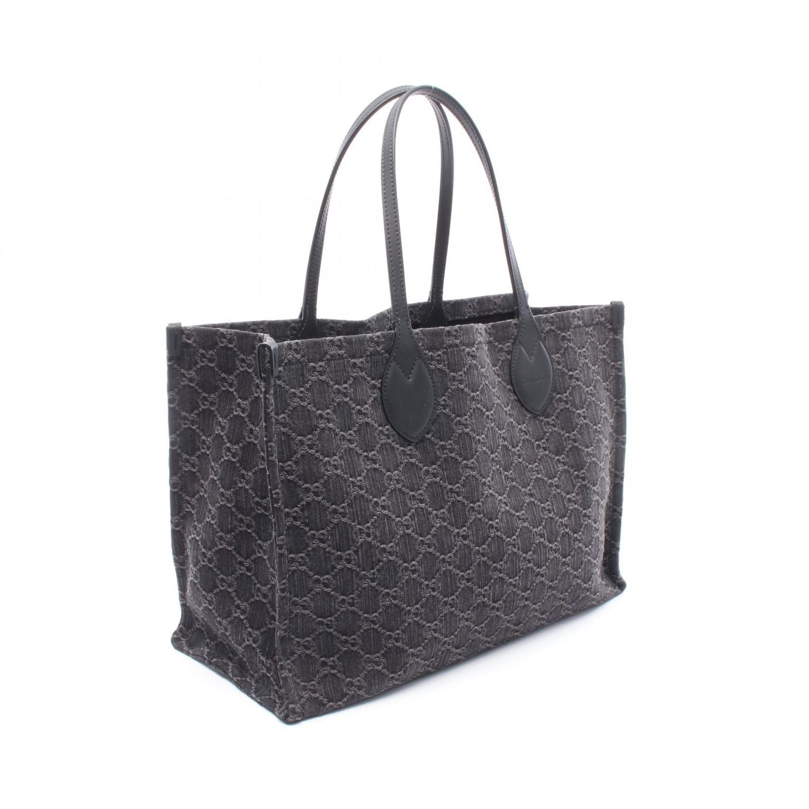 Gucci Tote Ophidia Large GG Denim Black — view 2