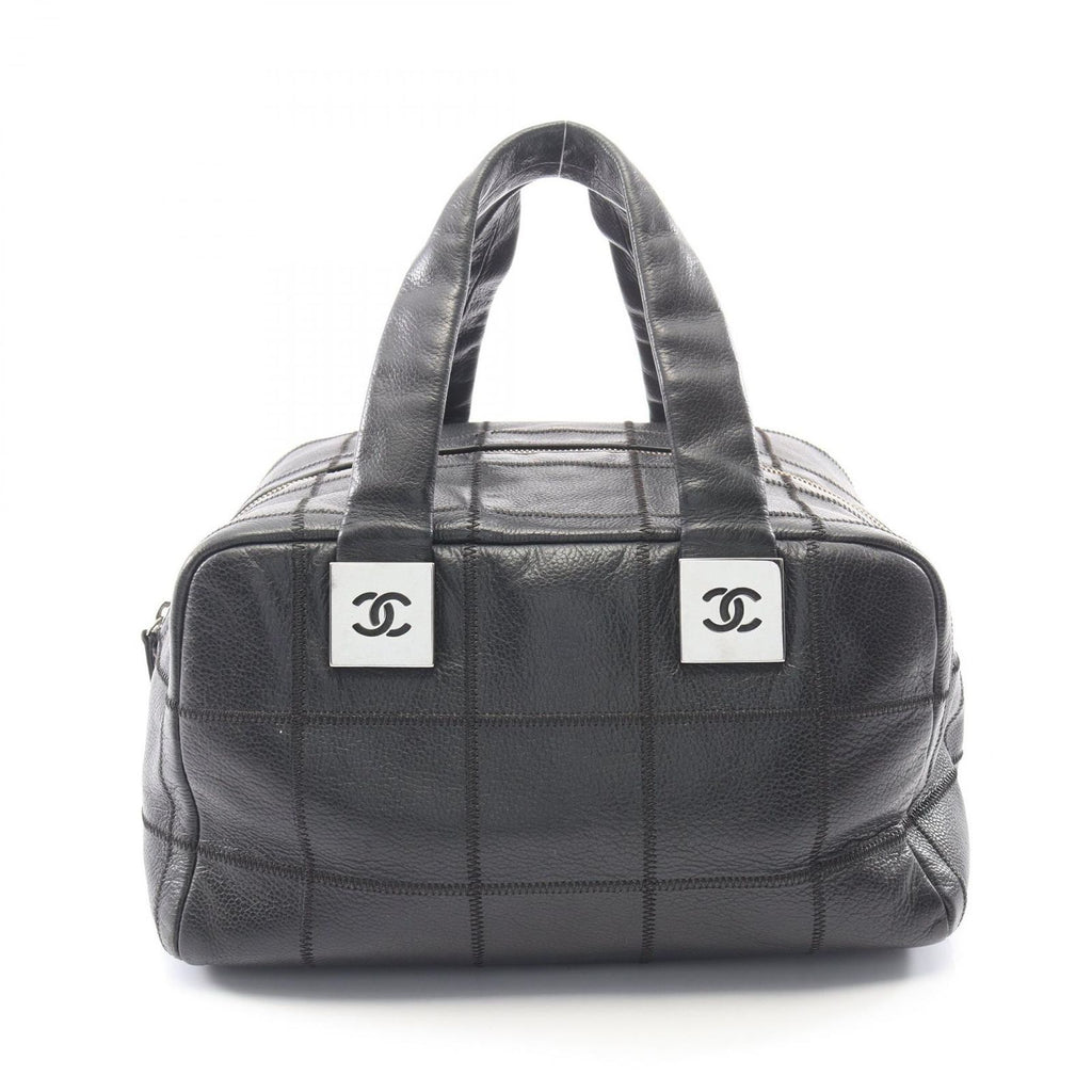 Chanel Handbag Choco Bar Black Caviar Leather