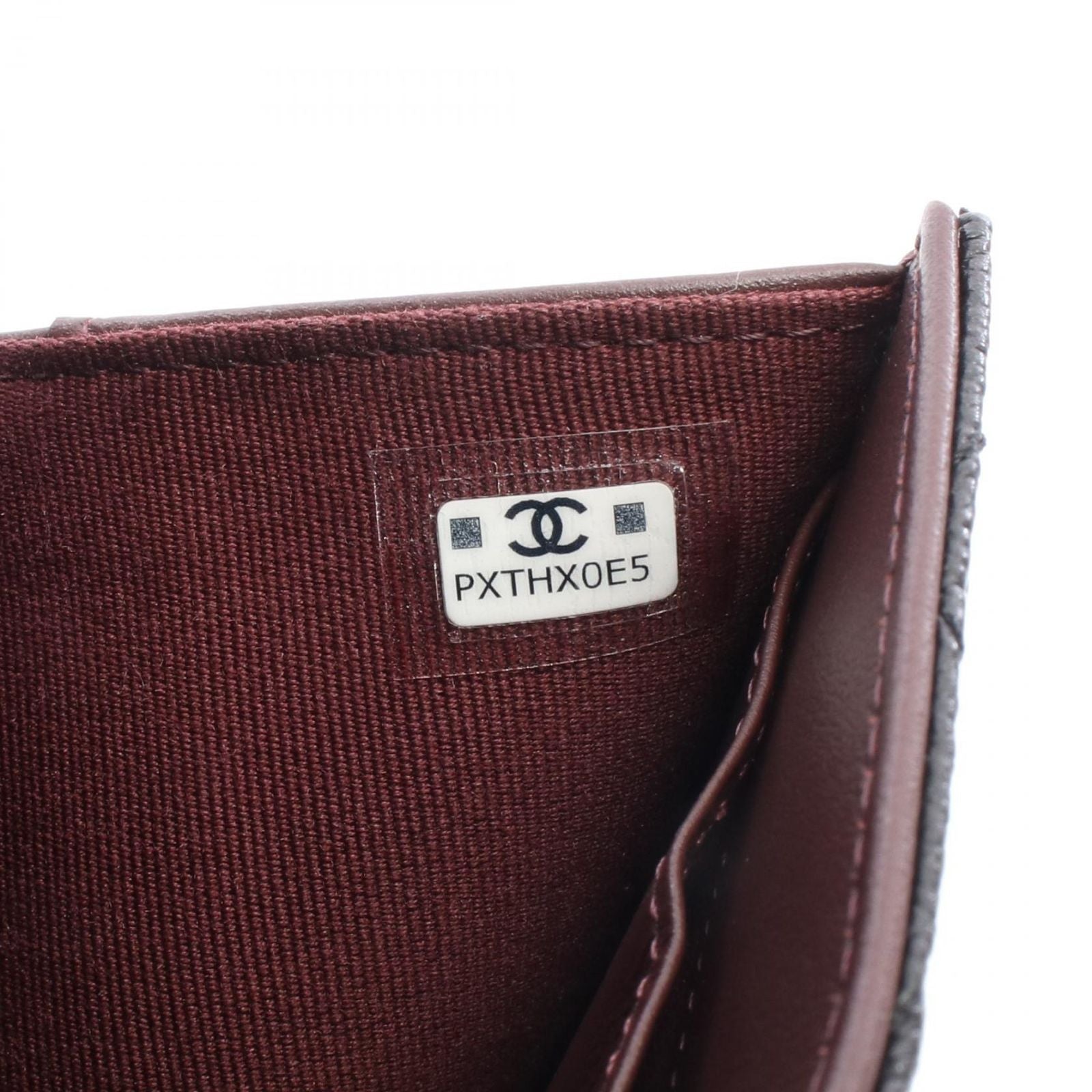 Chanel Trifold Wallet Classic Small Flap Quilted Black Caviar Leather — view 6