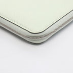 Hermes Round Wallet Azap Long Silk in Vert Fizz Leather Calf in — view 6