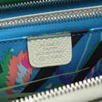 Hermes Round Wallet Azap Long Silk in Vert Fizz Leather Calf in — view 4