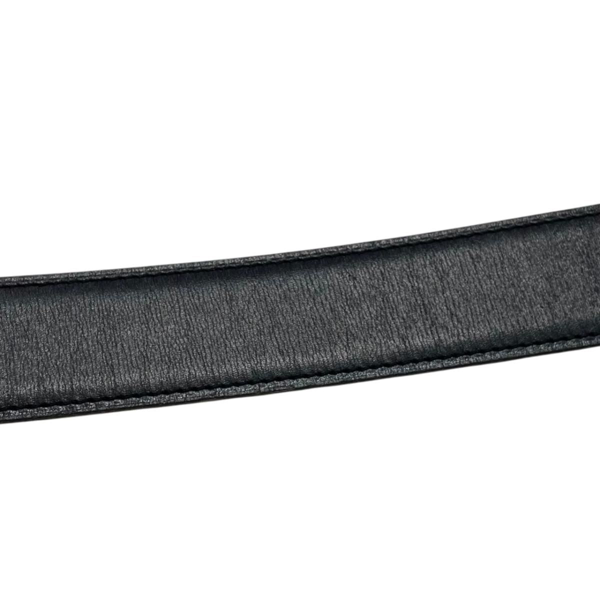 Hermes Belt Constance Leather Logo Black Gold Brown — view 9