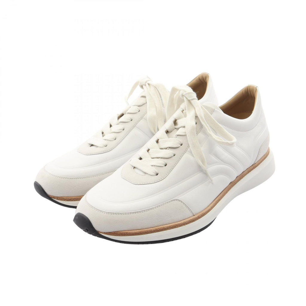 Hermes Sneakers Logo Leather Suede