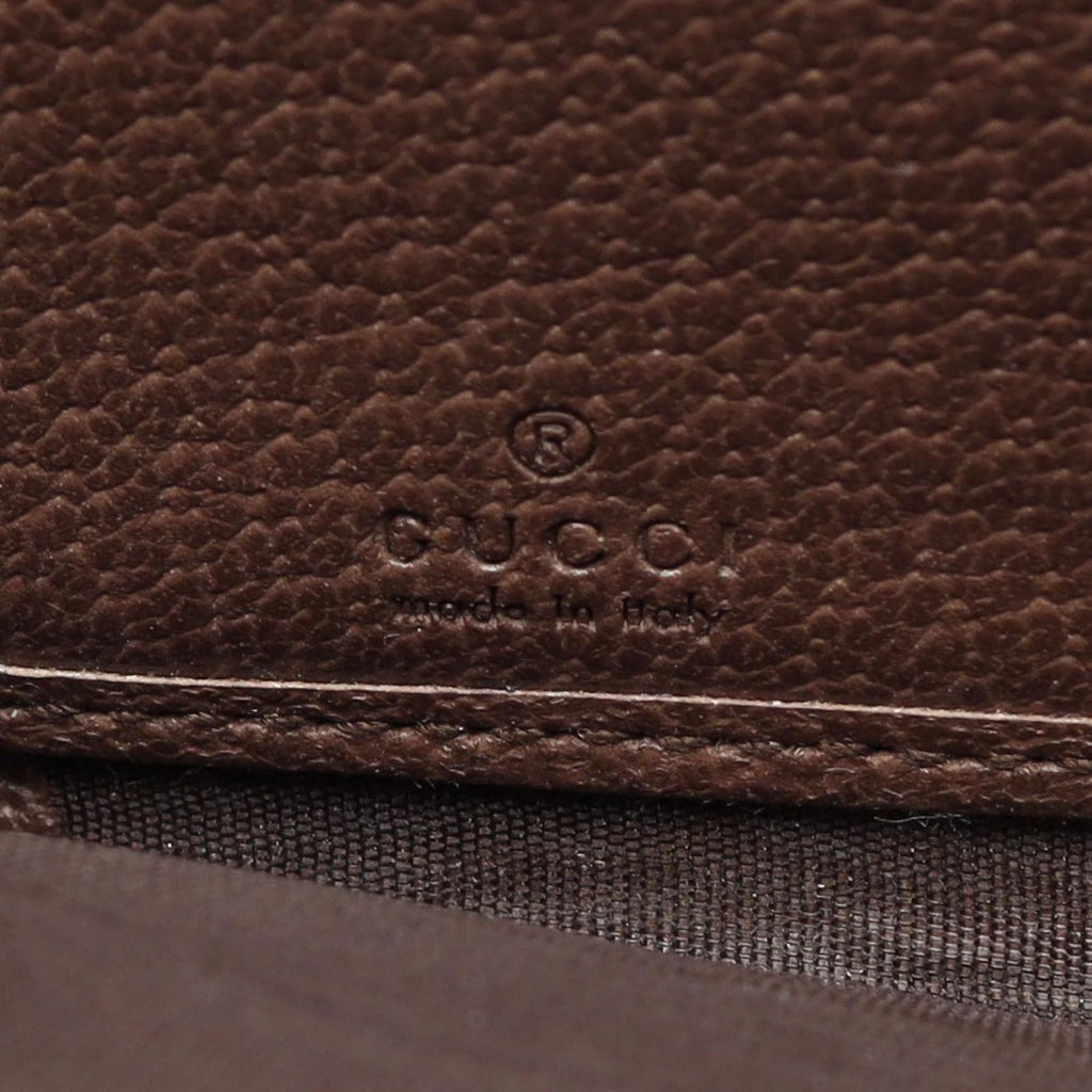 Gucci Round Wallet Ophidia GG Supreme Sherry Line Beige Brown Leather — view 4