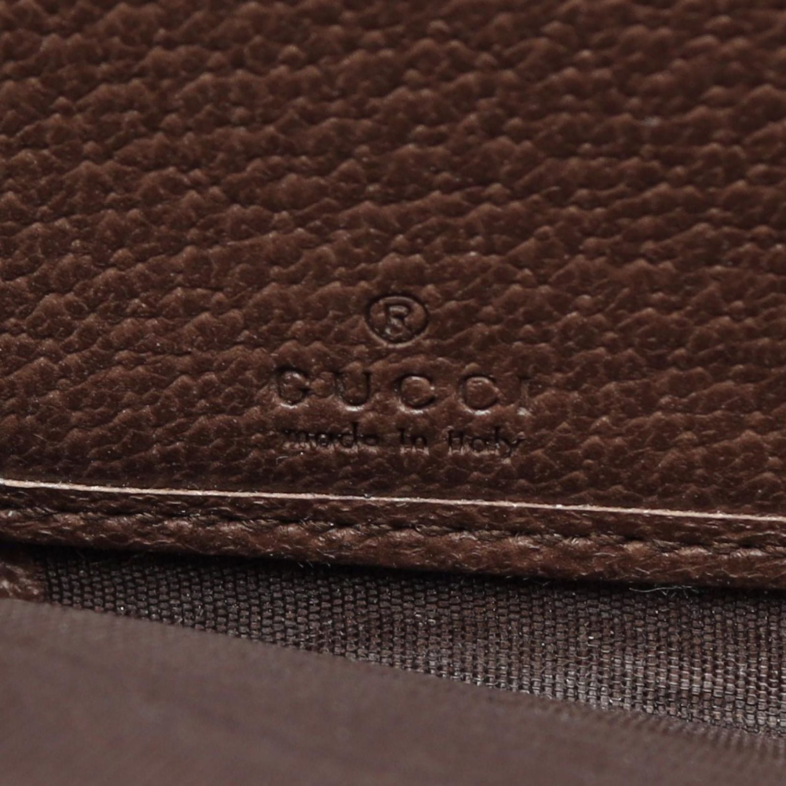 Gucci Round Wallet Ophidia GG Supreme Sherry Line Beige Brown Leather — view 4