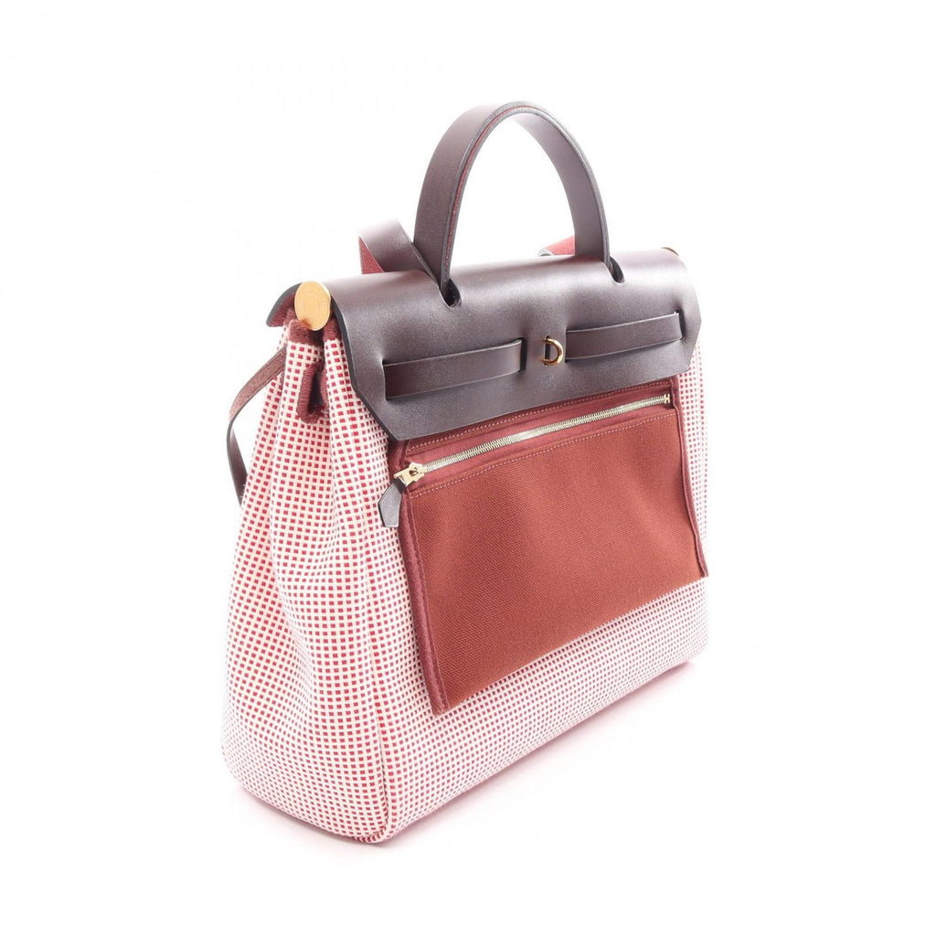 Hermes Handbag Herbag Zip PM 2-Way le Jousserie Canvas Leather Zip PM Letourne — view 2