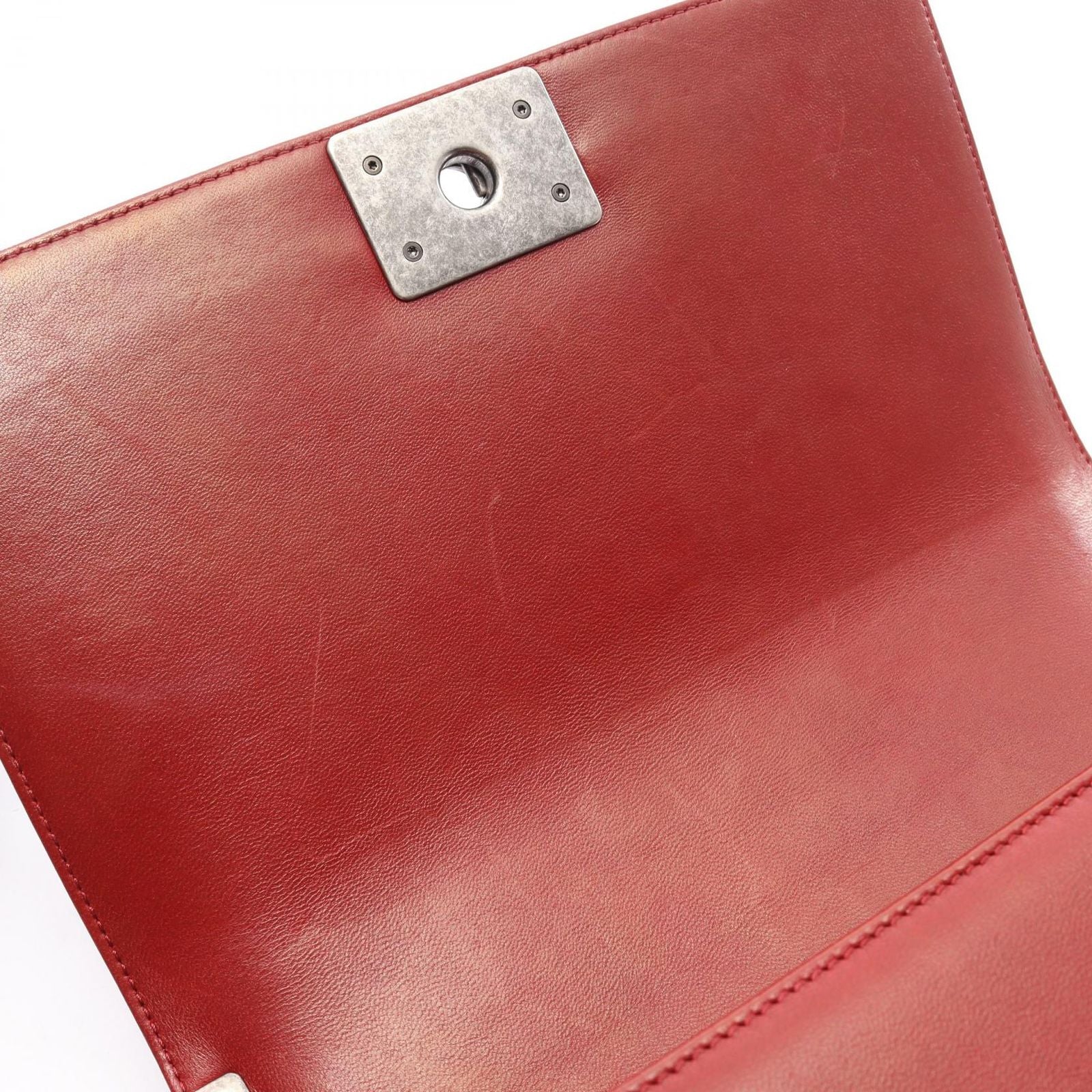 Chanel Shoulder Bag Boy Bordeaux Lambskin Boy Chain — view 8