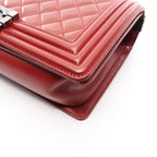 Chanel Shoulder Bag Boy Bordeaux Lambskin Boy Chain — view 6