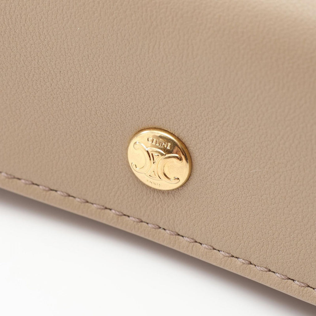 Celine Shoulder Bag Trio Flap Leather — view 6