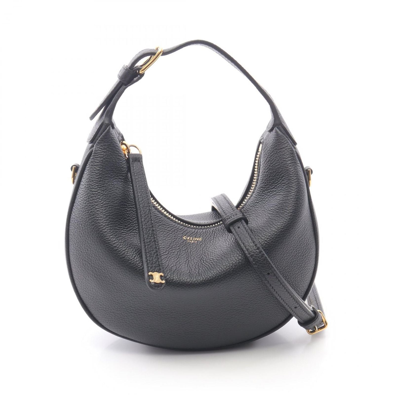 Celine Handbag Teen Loulou Triomphe Leather 2-Way