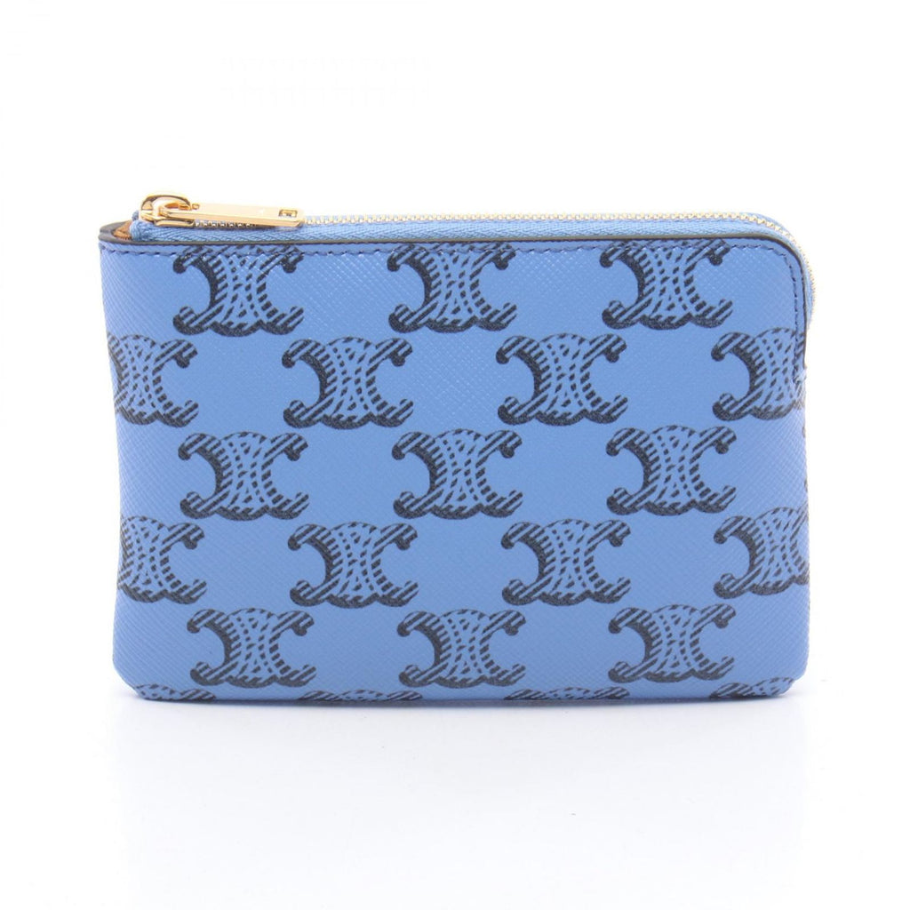 Celine Coin Case Triomphe with Key Ring Card