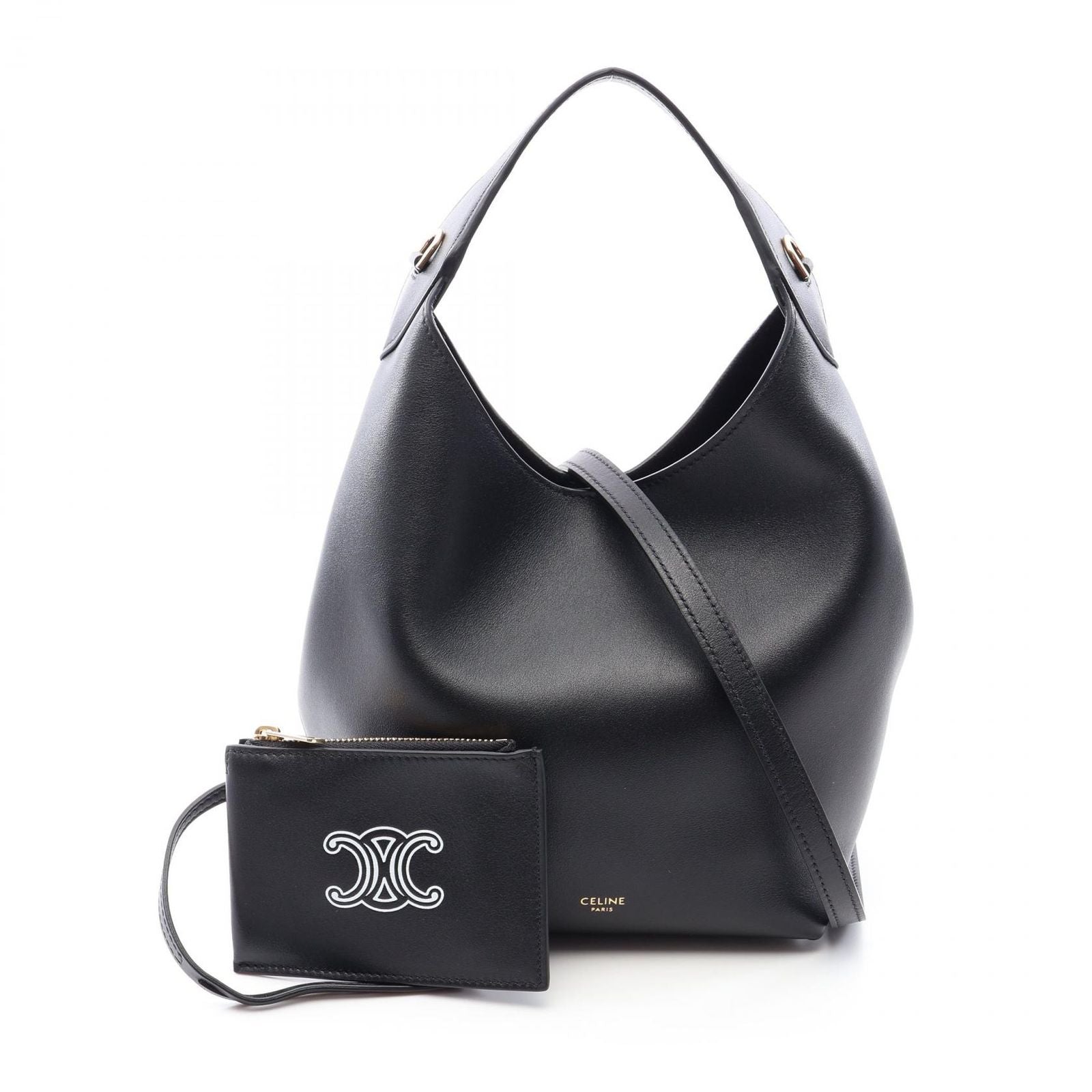 Celine Handbag Hobo Teen 2-Way Leather