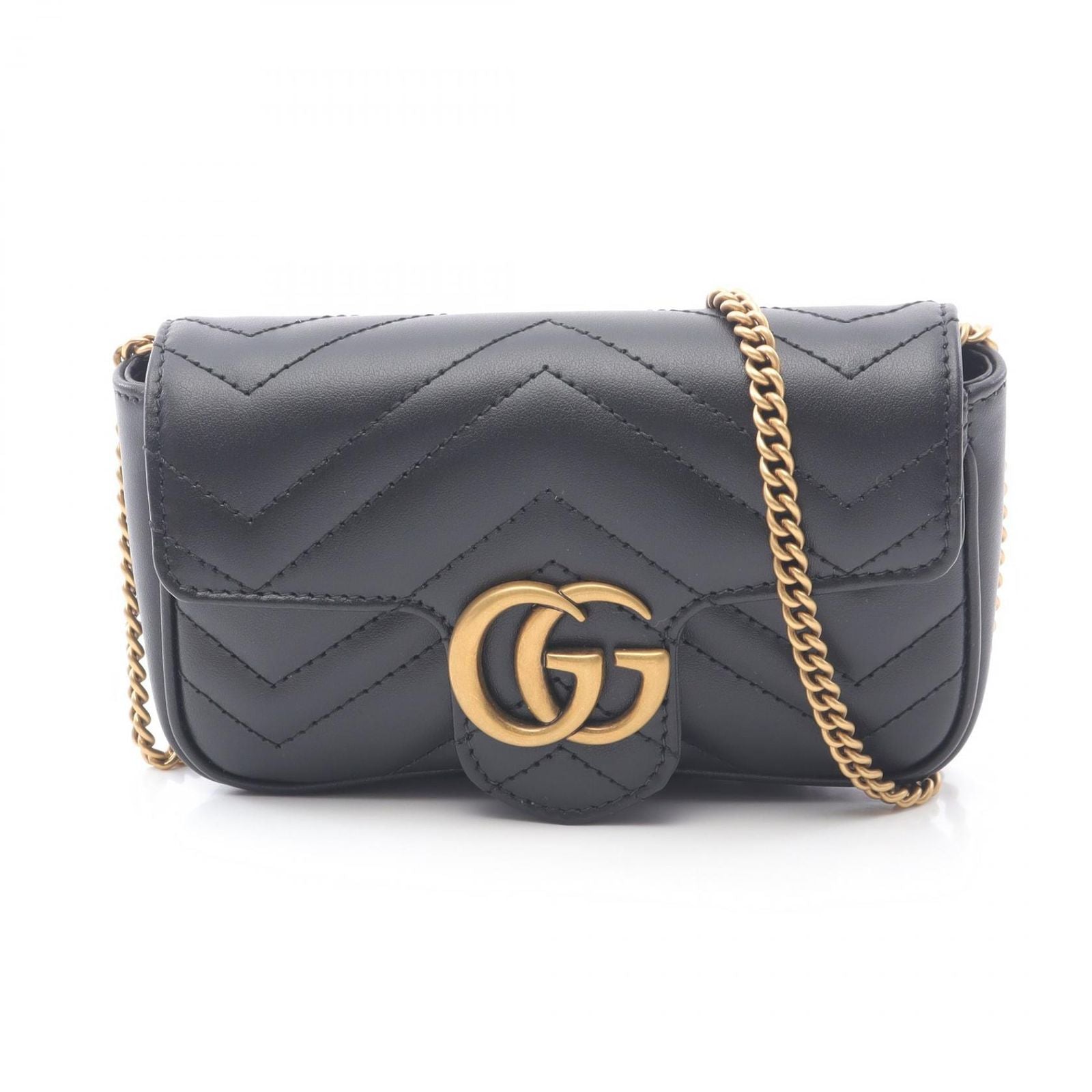 Gucci Shoulder Bag GG Marmont Super Leather Chain