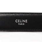 Celine Belt Triomphe 25 Silver Leather — view 4